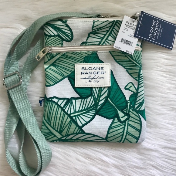 Sloane Ranger Handbags - Sloane Ranger Green Banana Leaf Crossbody Bag